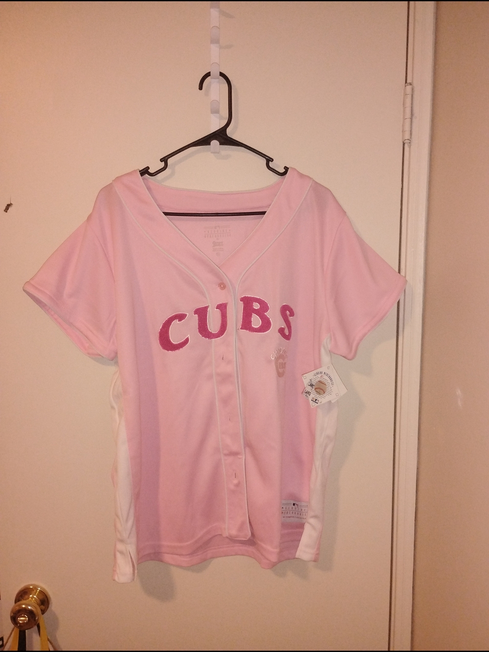 Genuine Merchandise Pink Team Baseball Jersey